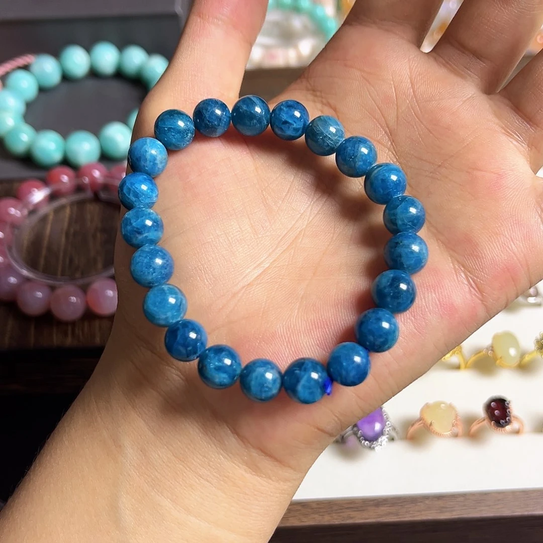水晶手串未镶嵌蓝