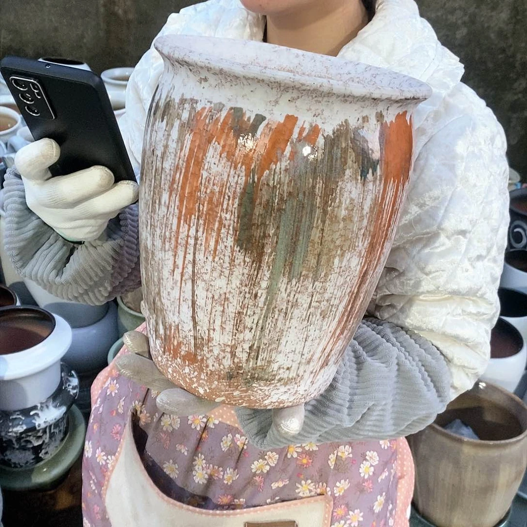 紫砂花盆正品口20高25