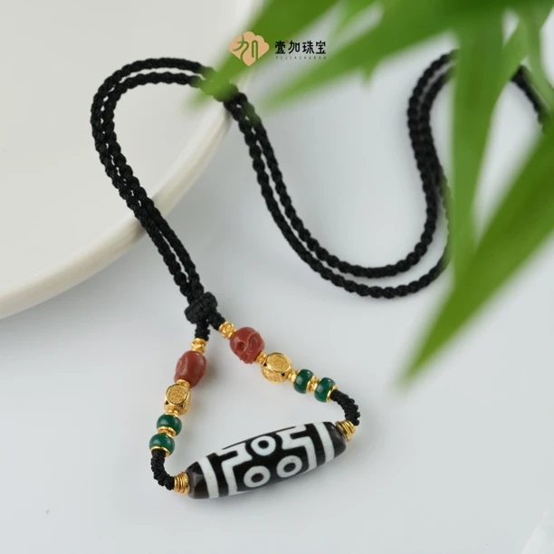 壹加师姐|手工设计横版七y玛瑙项链多样性发一6575B