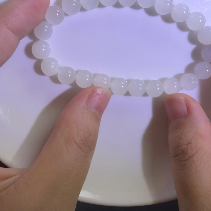 和田玉未镶嵌手链卡8白月光猫眼