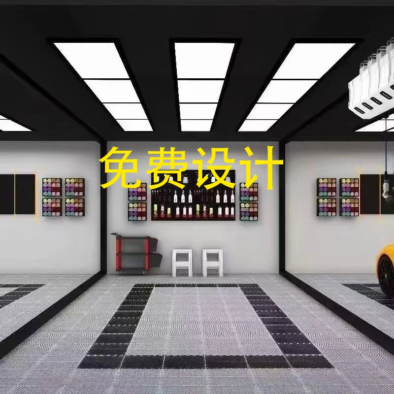 汽车美容贴膜车衣无尘车间工位LED跑道灯灯具灯饰简约创意方形