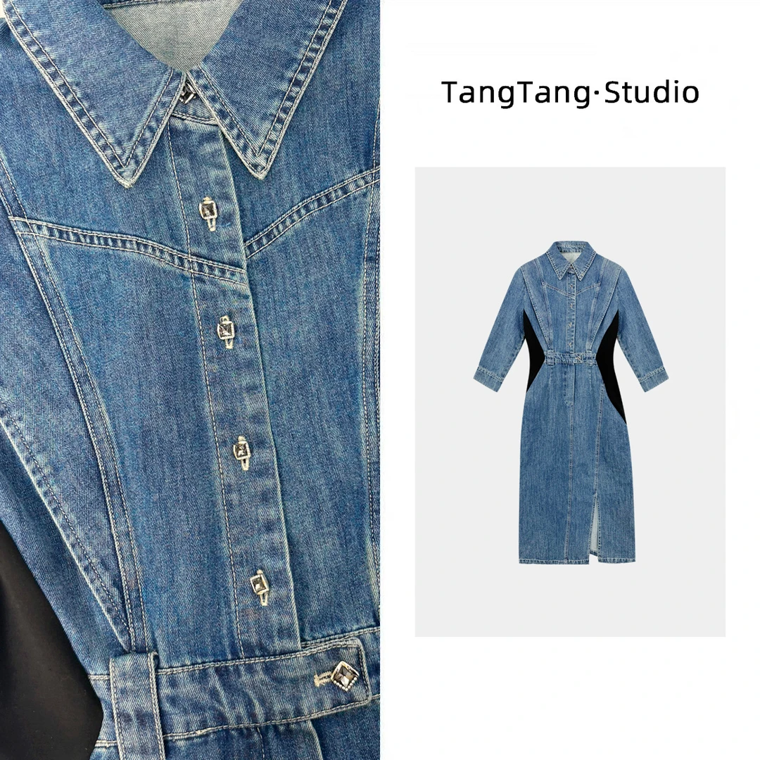 【TangTang·Studio】都市岛屿气质时尚休闲百搭连衣裙-115059