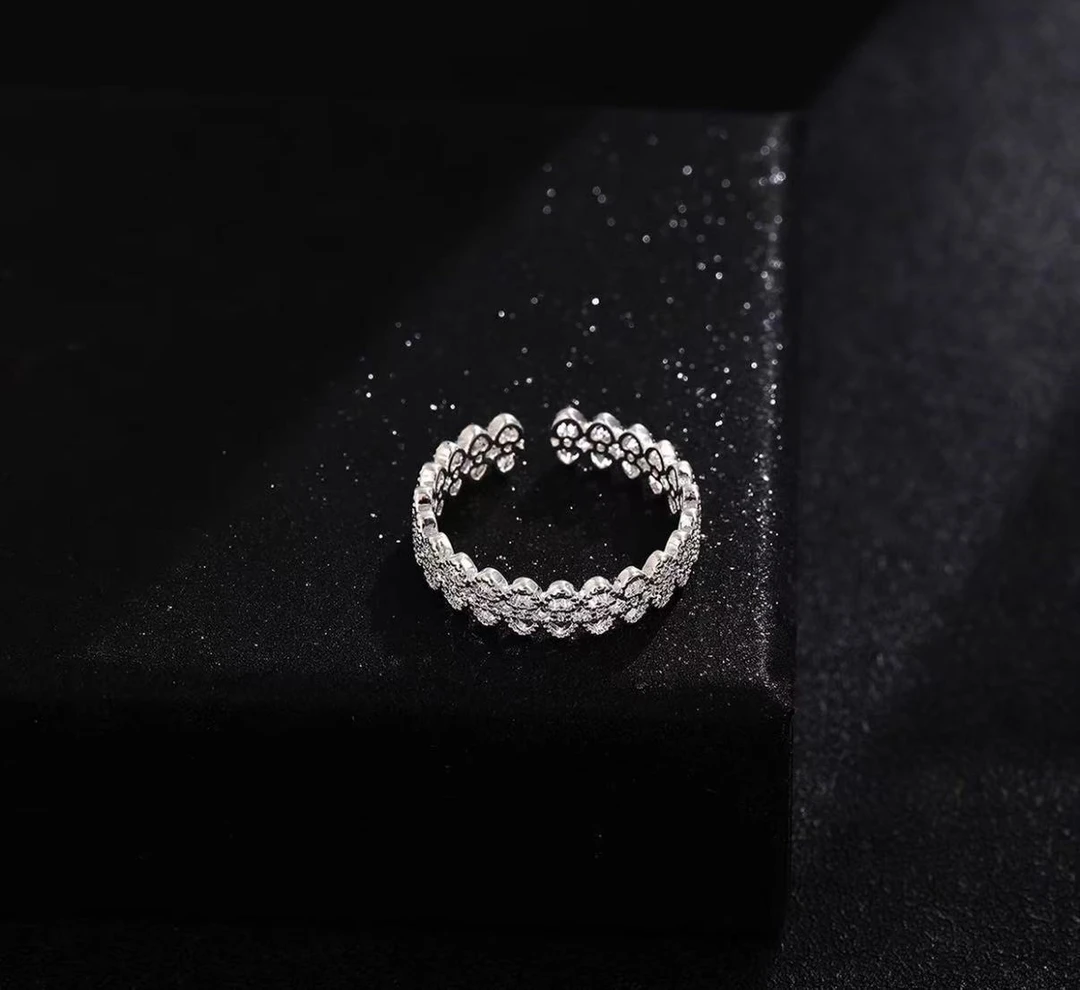 YZ126蕾丝花边镂空戒手饰