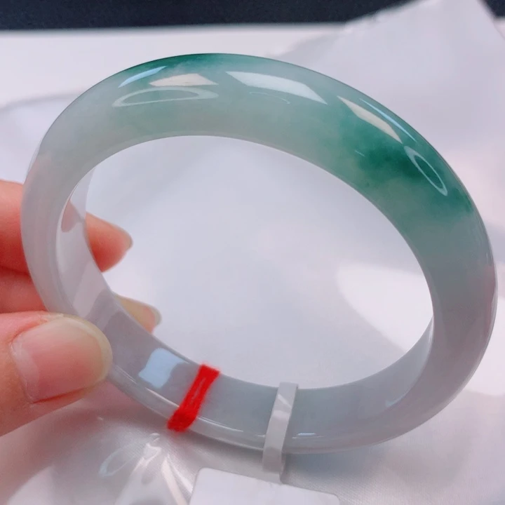 翡翠未镶嵌手镯58圈口