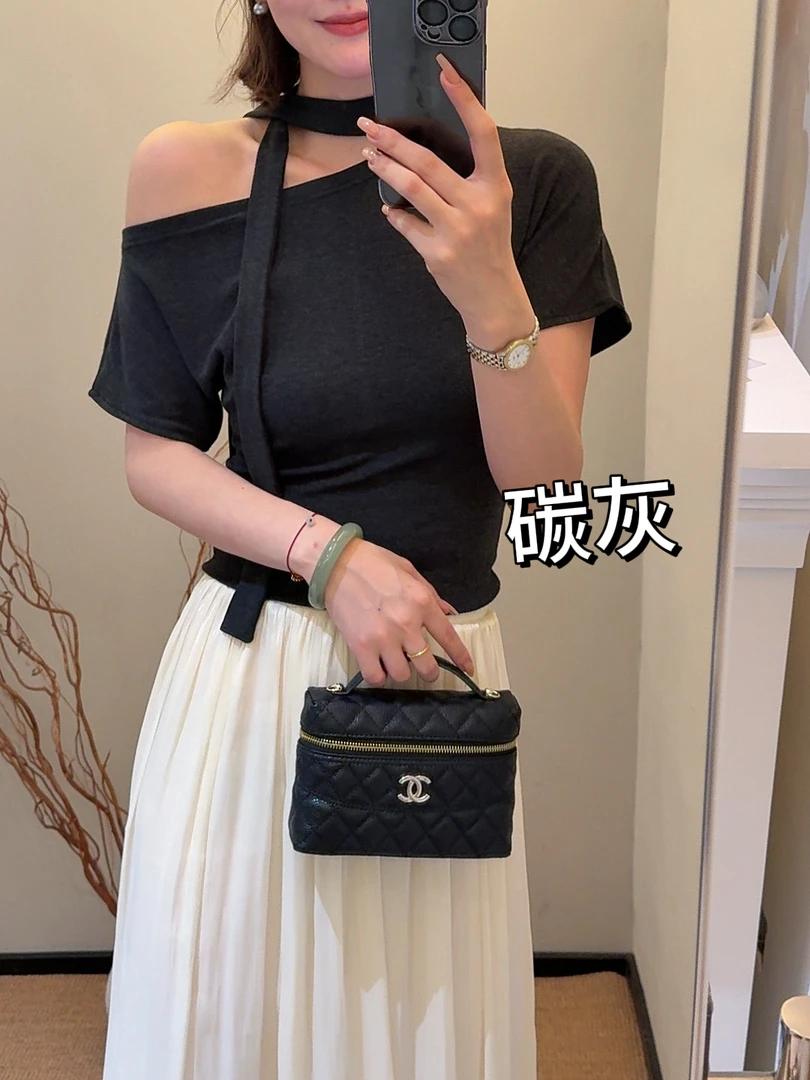 老赵服饰 气质通勤风显瘦设计感飘带短袖T恤上衣21AU3857