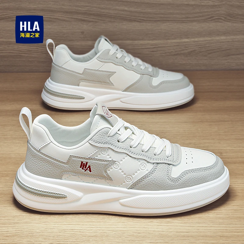 海澜之家鞋子男2025秋季新款休闲男鞋百搭运动增高小白鞋男款板鞋