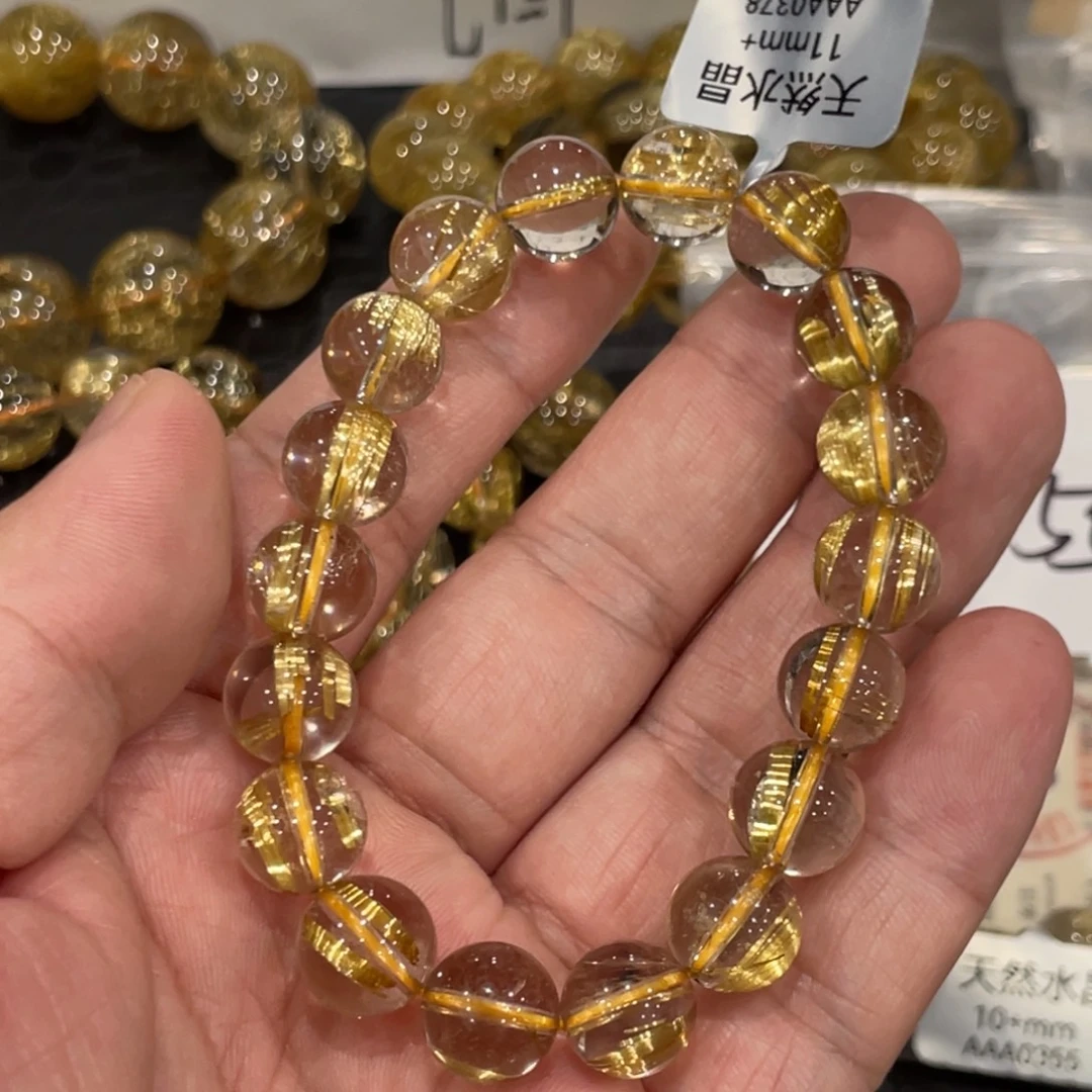水晶未镶嵌手链aaa0378钛晶