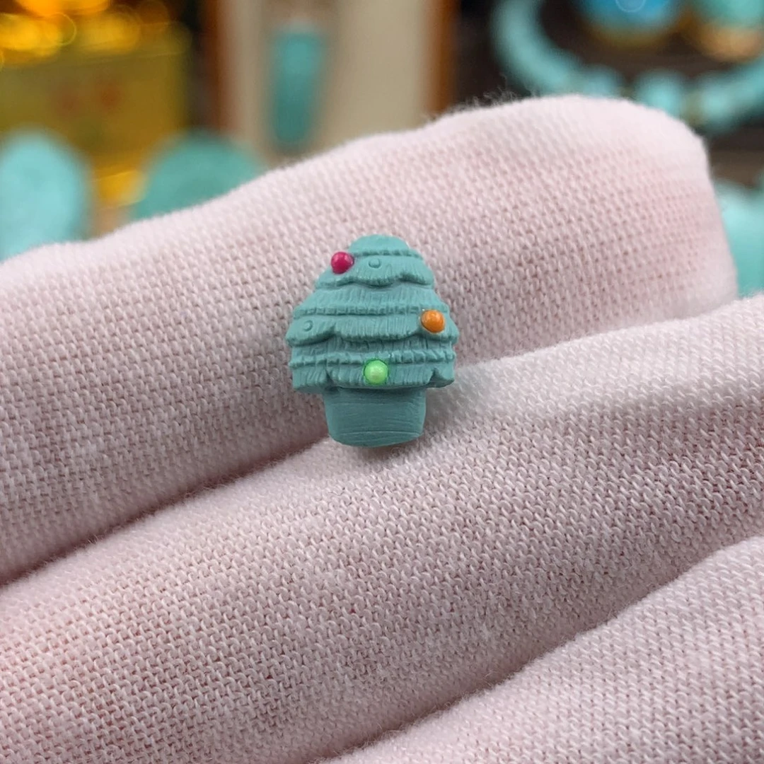 绿松石未镶嵌圣诞树