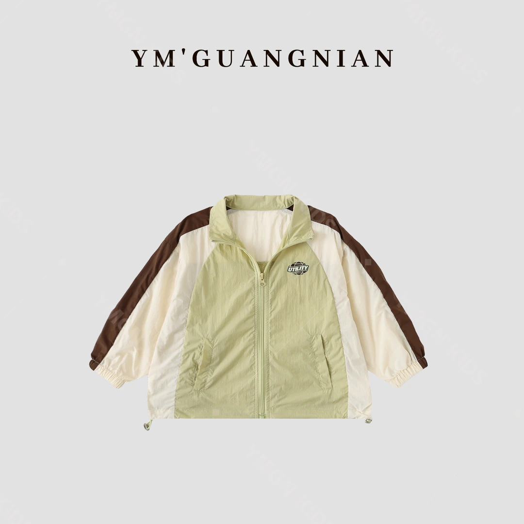 【幼棉光年】夏季新款织里童装儿童洋气休闲拼色百搭韩版外套322327