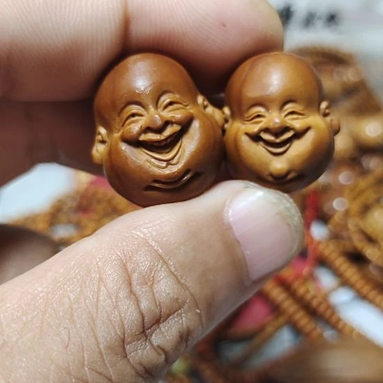 凸***凸橄榄核手串/手链橄榄核笑了两颗