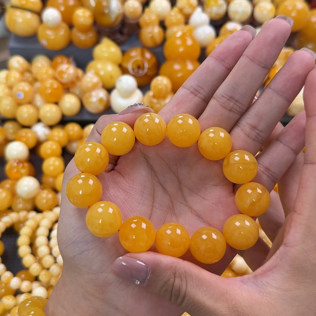 蜜蜡未镶嵌珠宝奇石18mm
