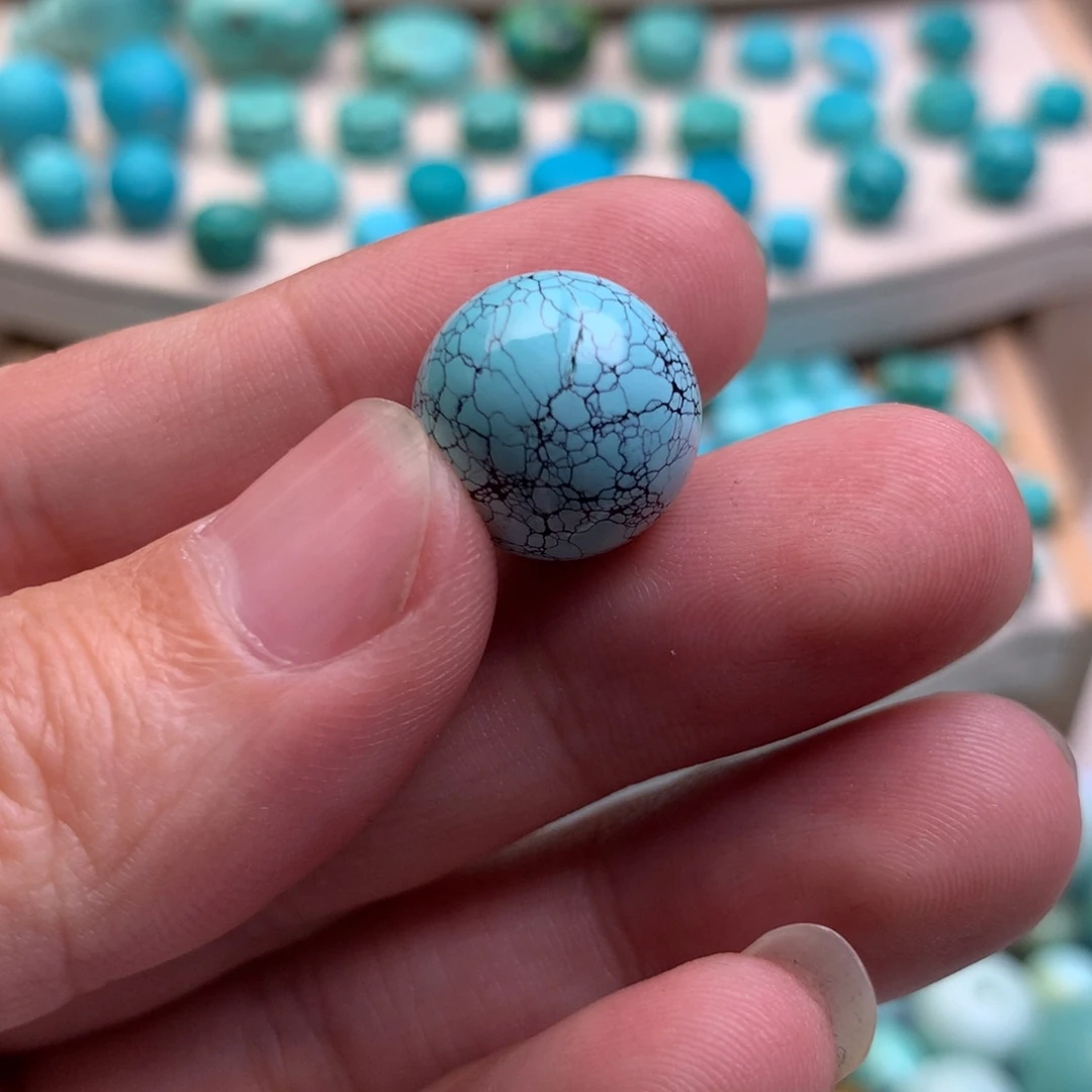 绿松石珠宝半成品未镶嵌?****?