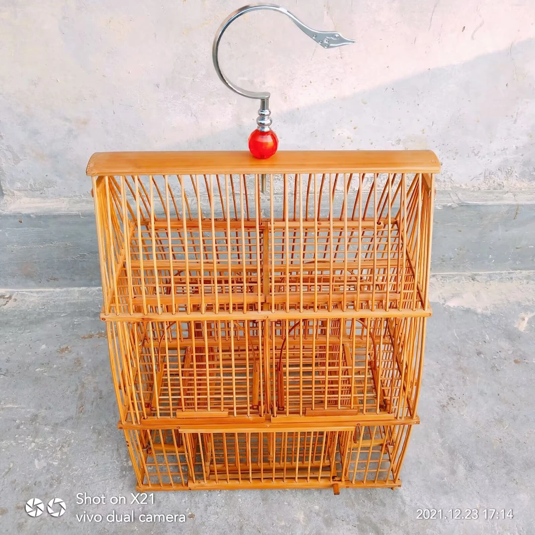 黄豆鸟笼绣眼打笼拍笼踏笼手工鸟笼上山笼三角形笼定做不支持退换