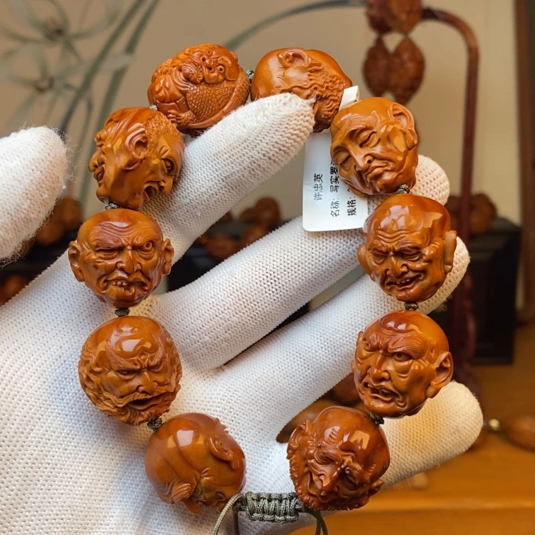 橄榄核手串许静健老师写实罗汉2.3×2.35
