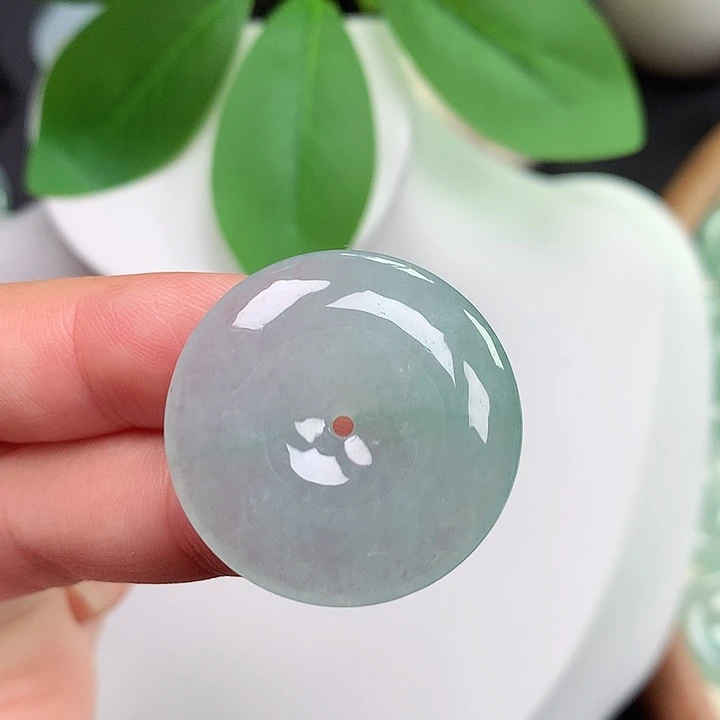颈饰未镶嵌翡翠平安扣 27.7x5.5mm