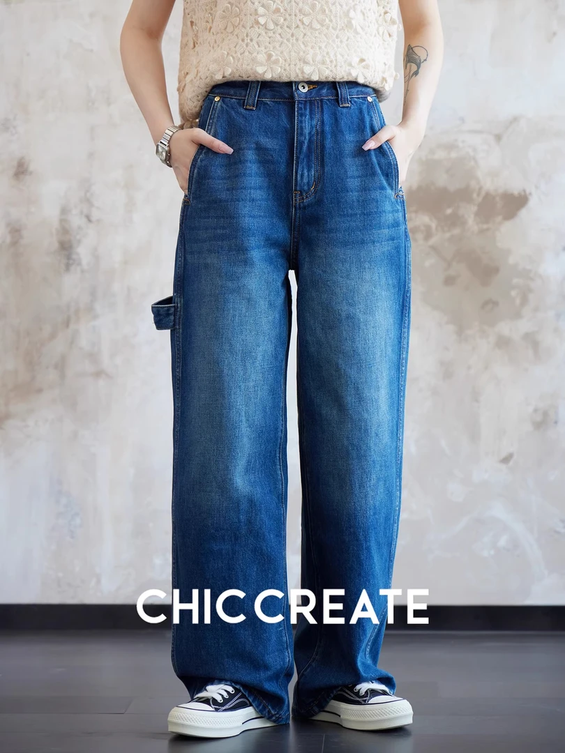 土耳其牛仔！雅痞时髦 宽松显瘦显腿长牛仔裤长裤女秋新
