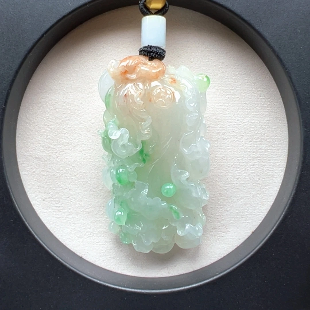 颈饰未镶嵌翡翠百财