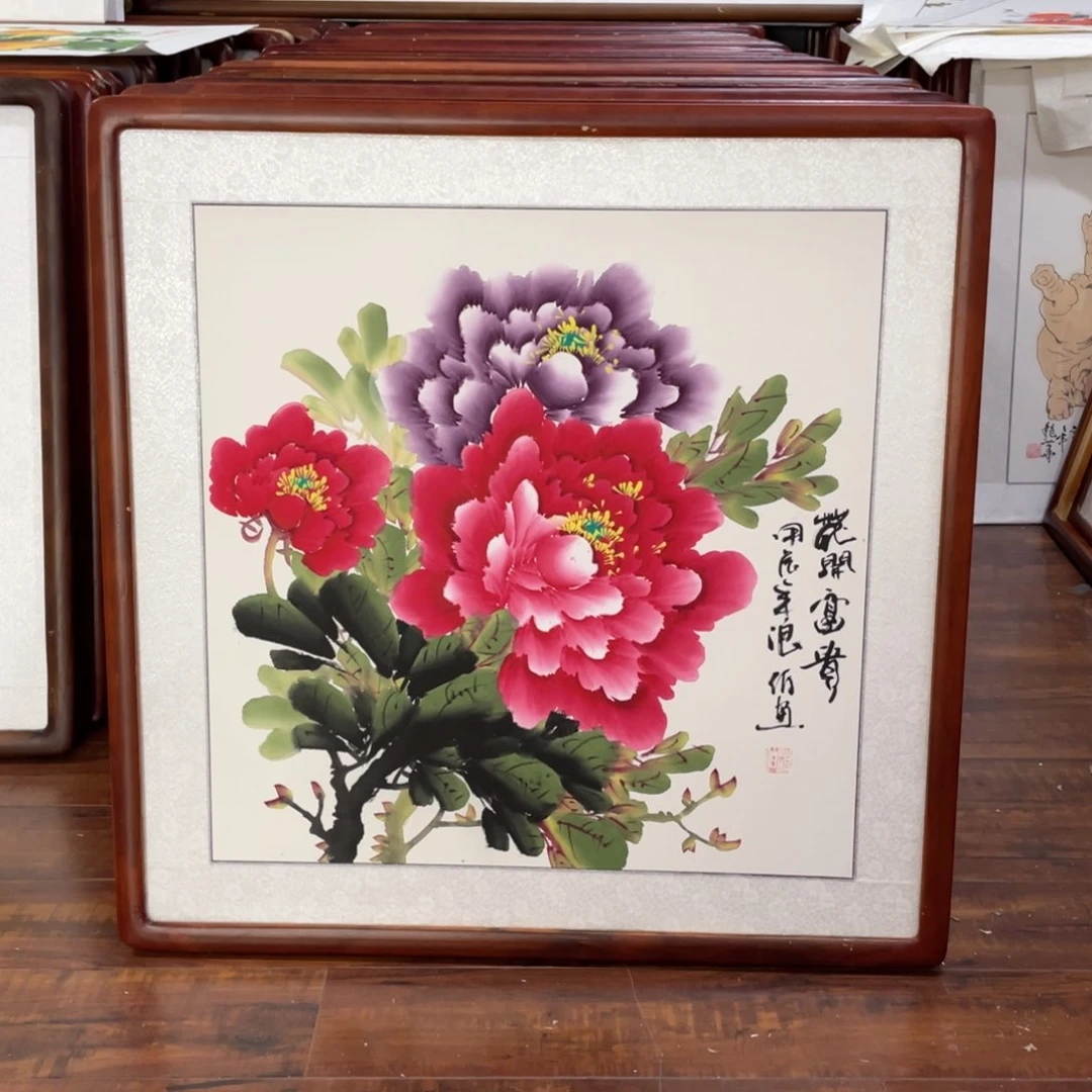 国画带框尺寸63*63厘米