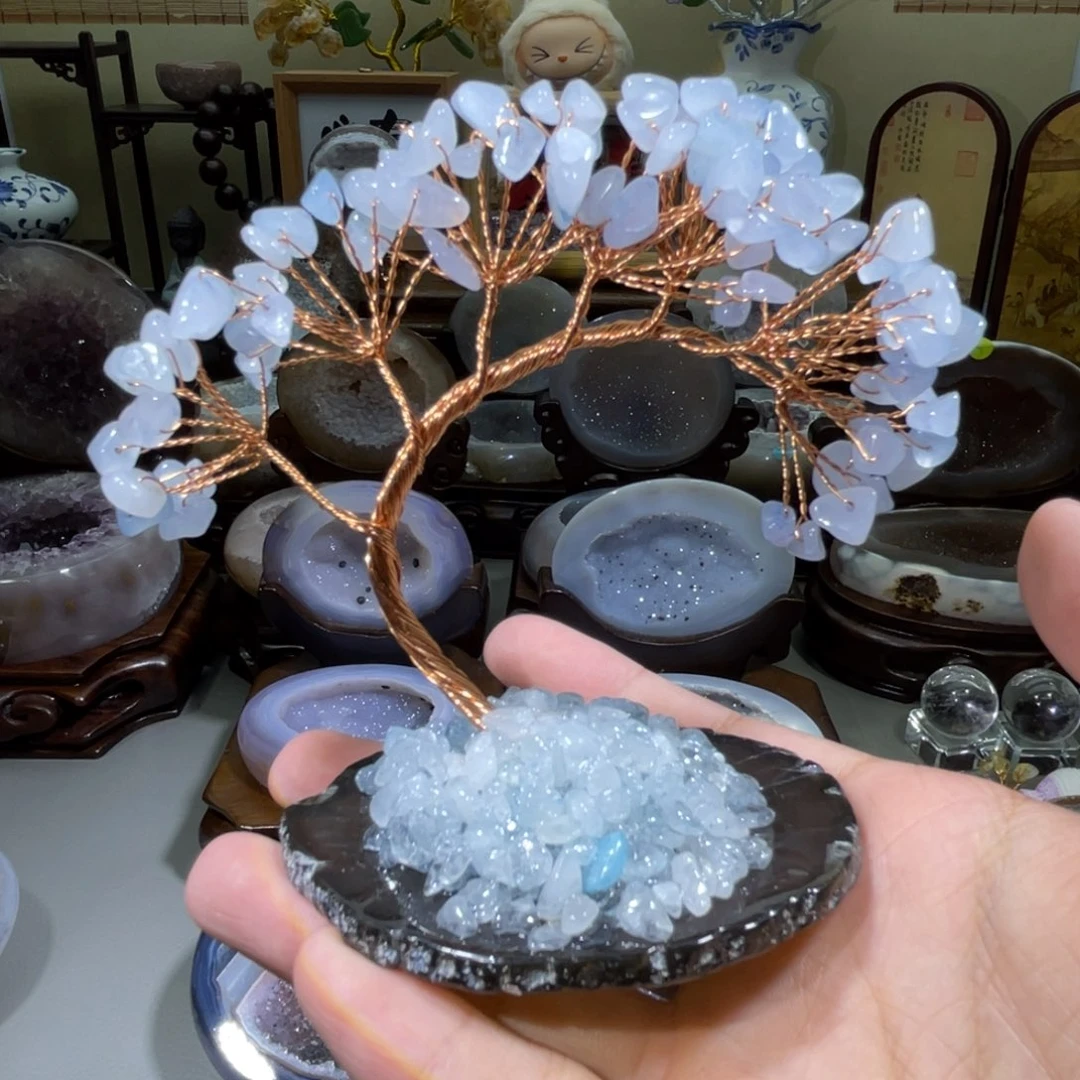 未镶嵌水晶摆件招财树