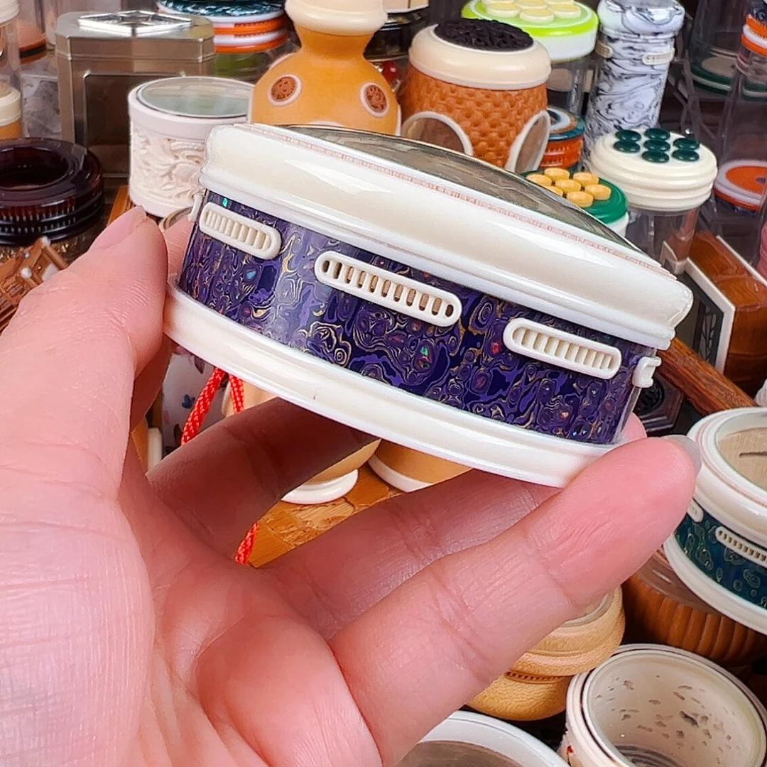 紫色大漆竹林金钟万体一个