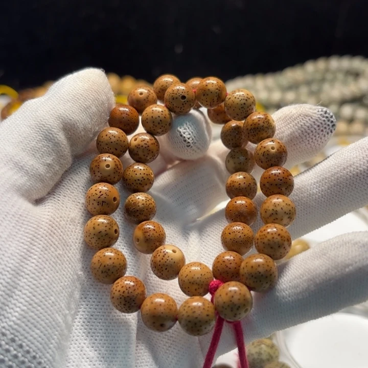 手串星月菩提10正月正圆珠橘红小手持