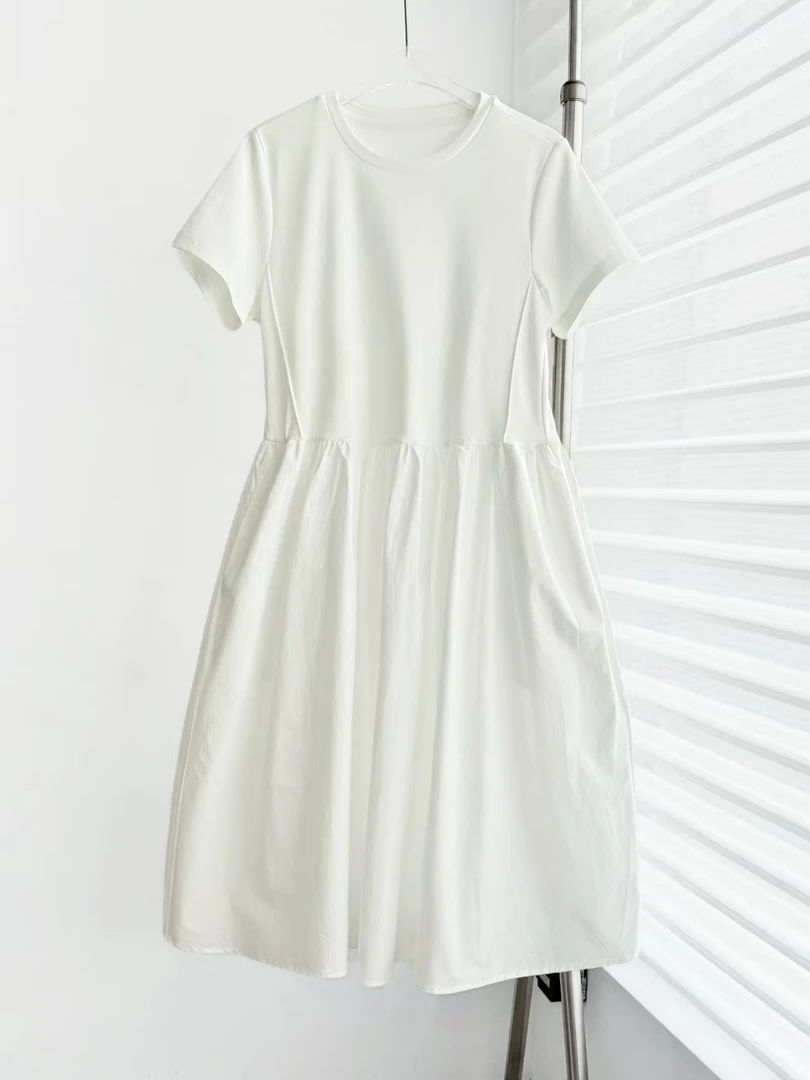 NE2025夏款拼接显瘦连衣裙 2106W