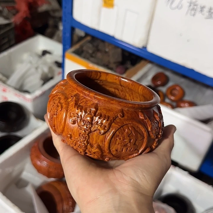 木花梨木15碗聚宝盆一个