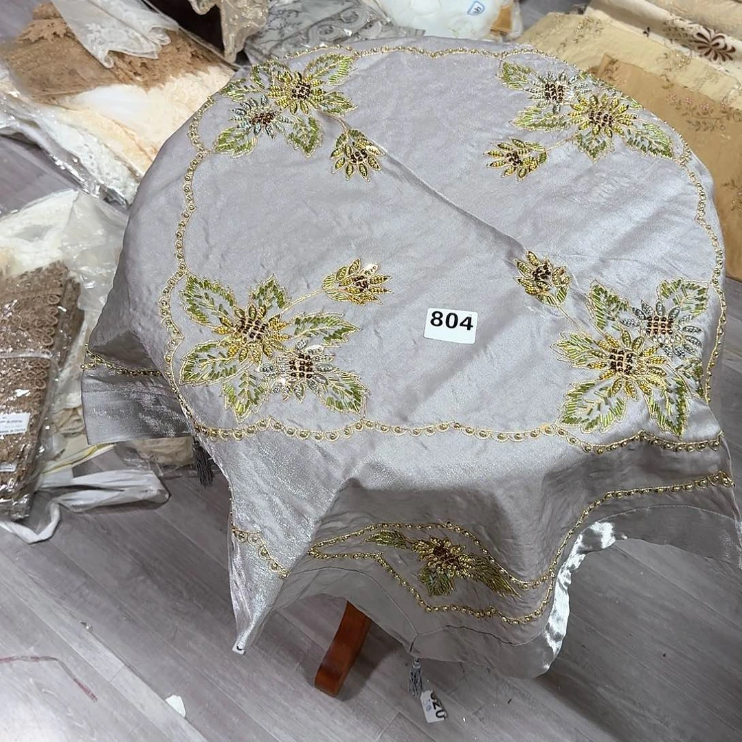 804号珠绣灰色向日葵