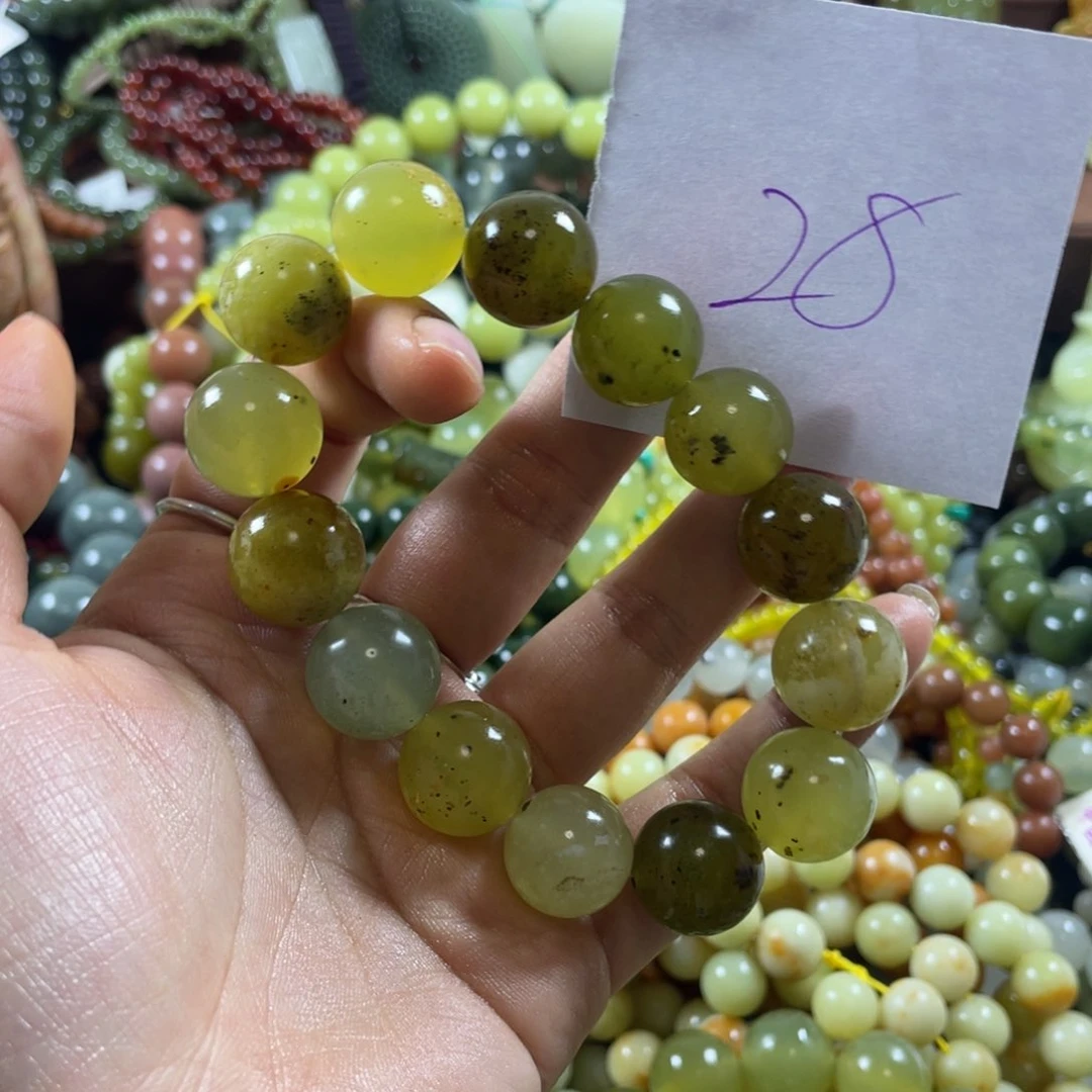 未镶嵌蛇纹石玉手串