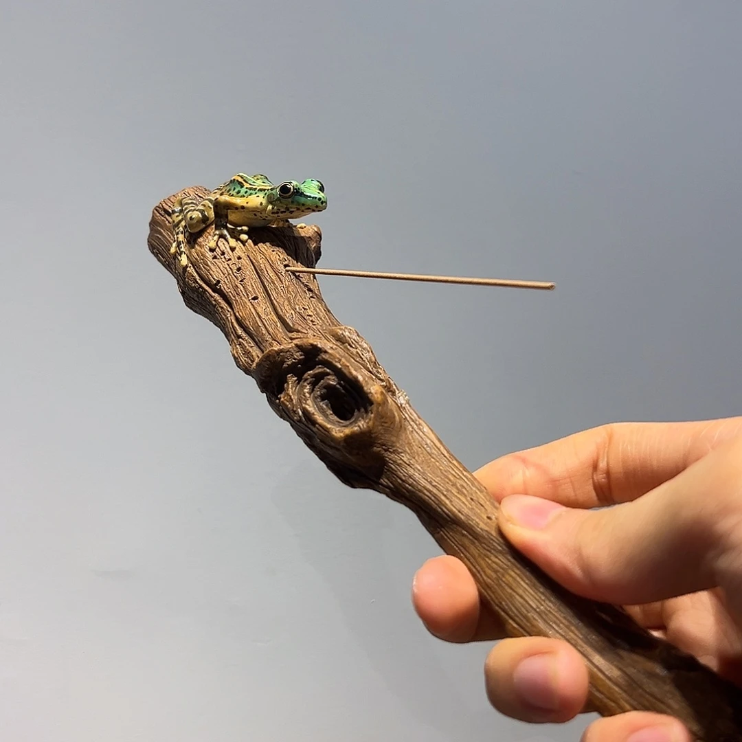 枯木青蛙线香插一物一件