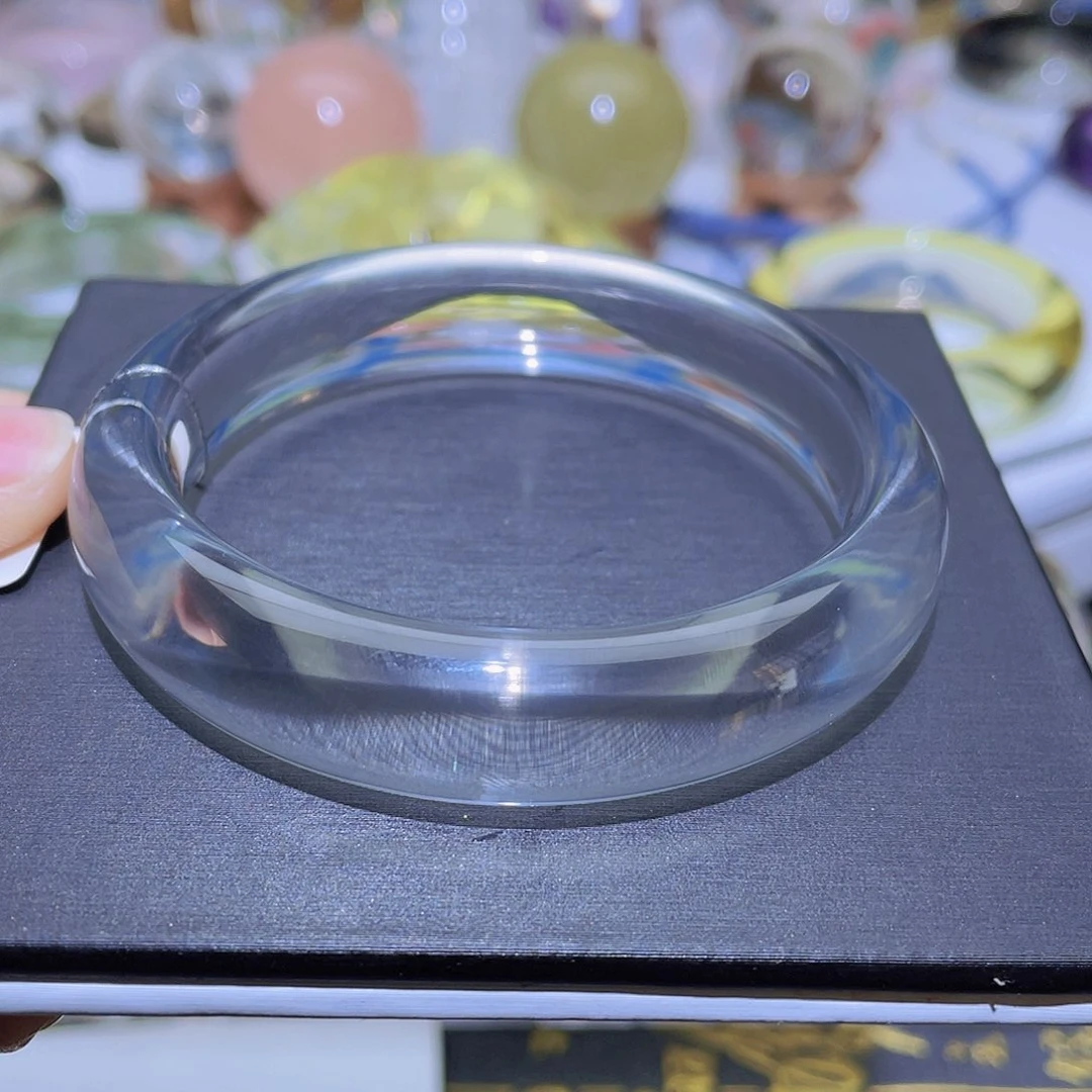 水晶手镯未镶嵌天然白水晶手镯