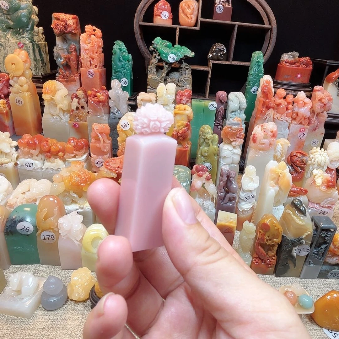 寿山石其他玫瑰花印章
