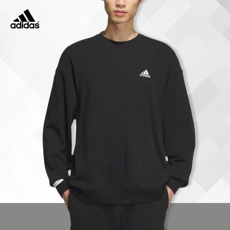 adidas/阿迪达斯秋冬季新款卫衣男运动休闲长袖套头衫圆领JM9107