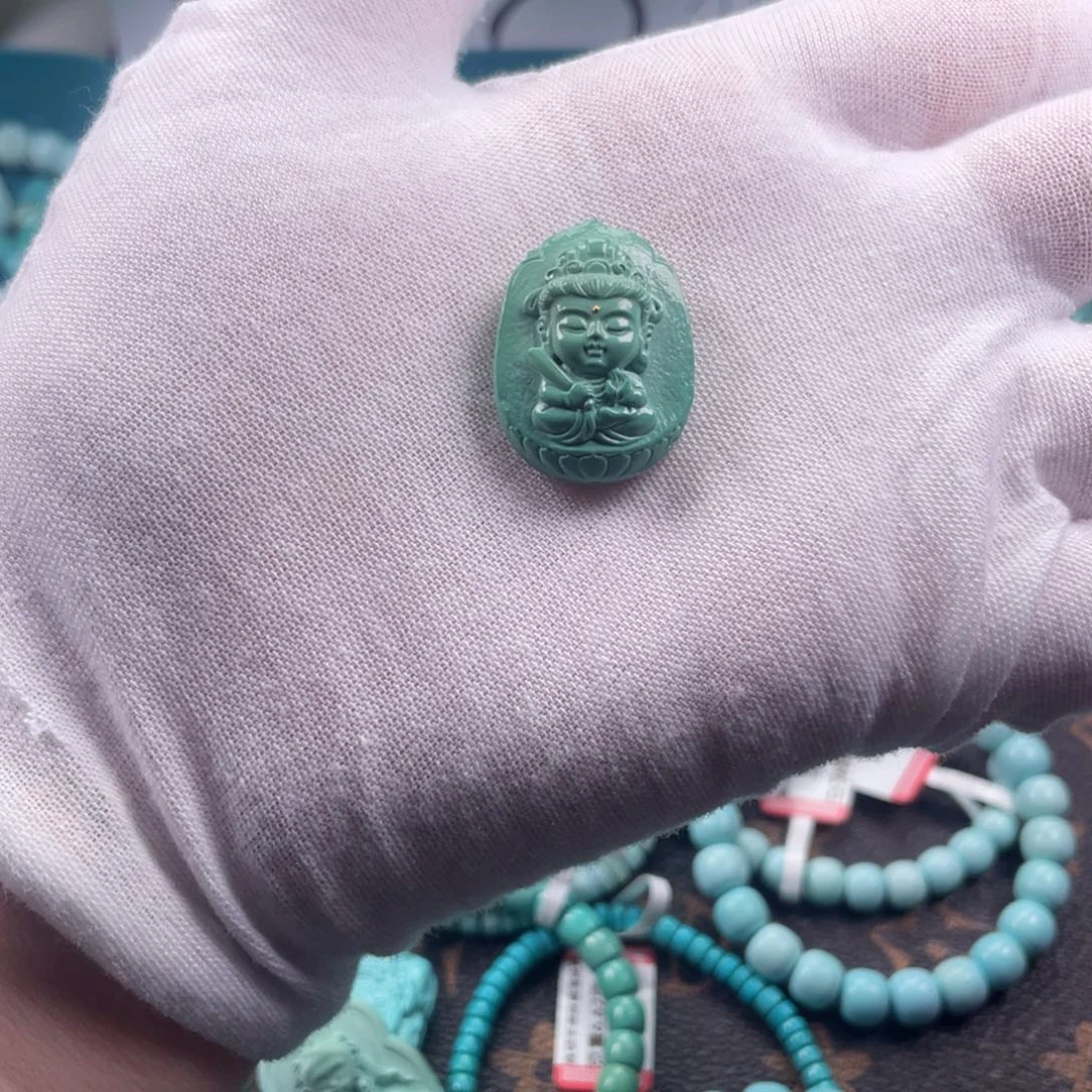 未镶嵌绿松石吊坠(不含链)