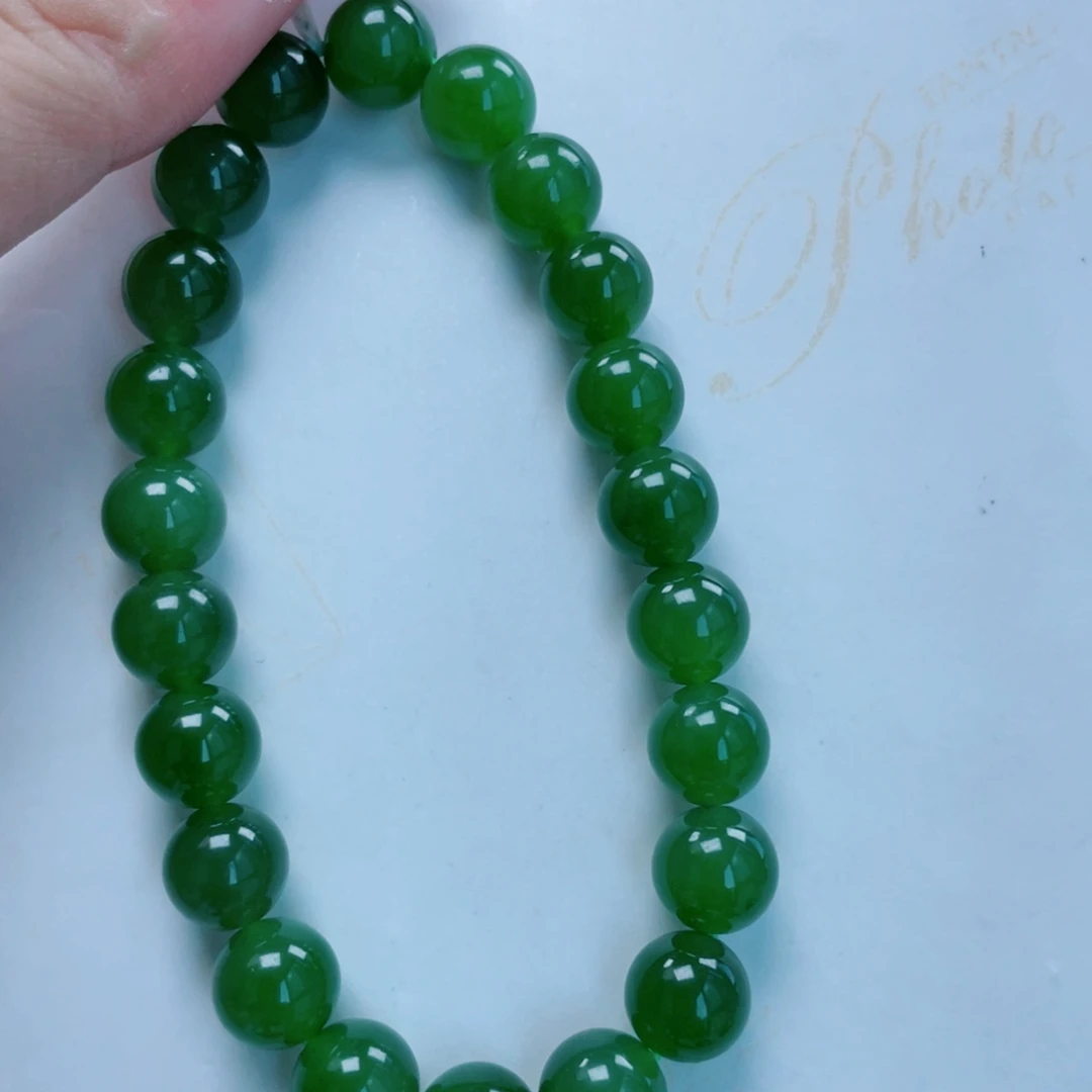 手串未镶嵌和田玉（碧玉）