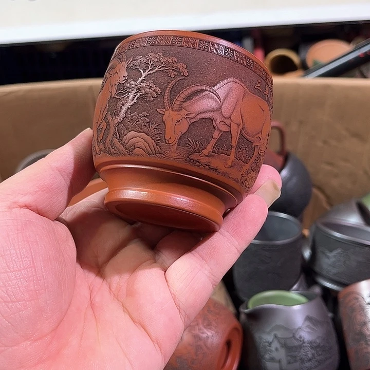 茶杯紫砂全手工紫砂主人杯