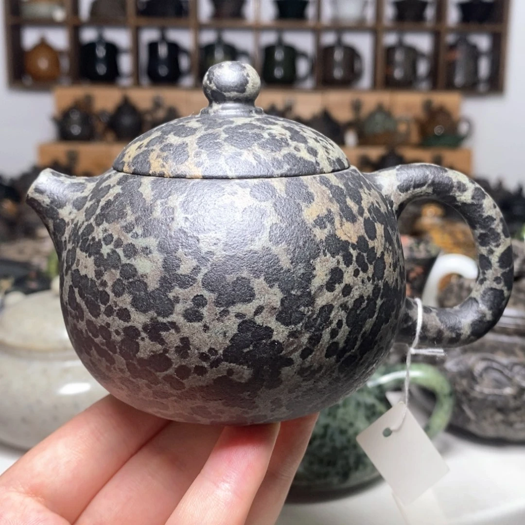 冰碛岩高品豹纹西施壶200c c