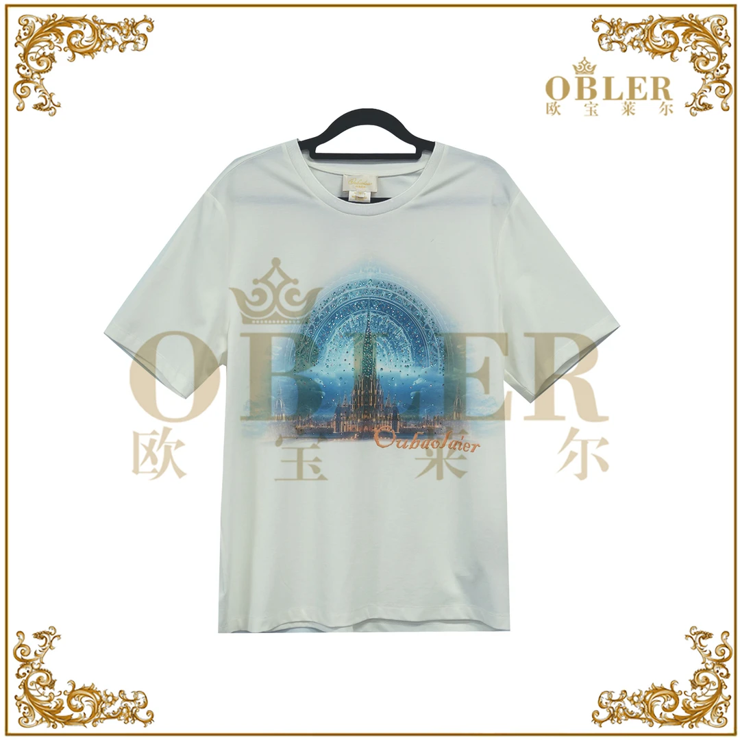 【时空之门】2025轻奢时尚气质精品早春新款短袖T恤305-25251