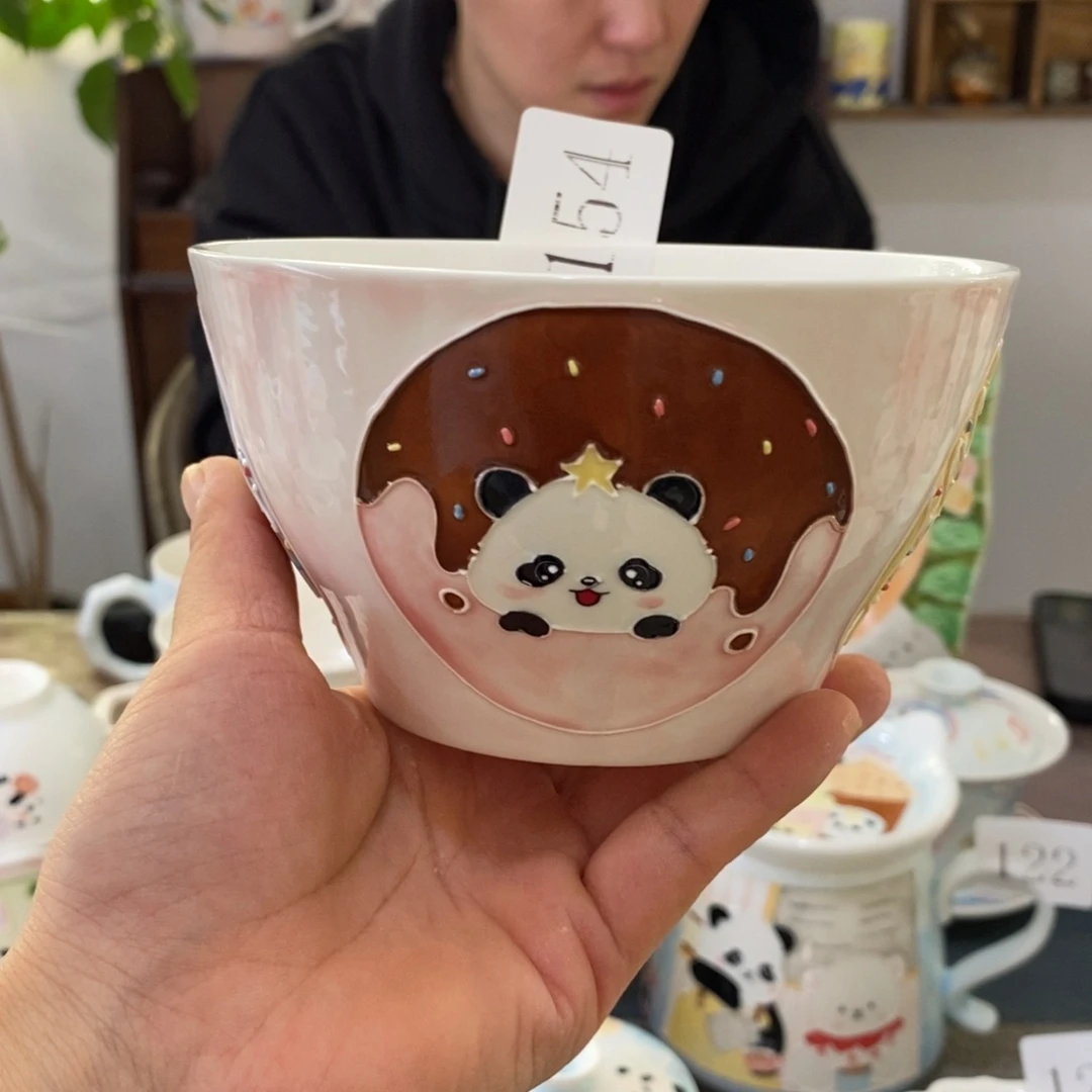瓷片景德镇釉下彩手绘