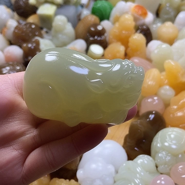完全开放手把件皮休
