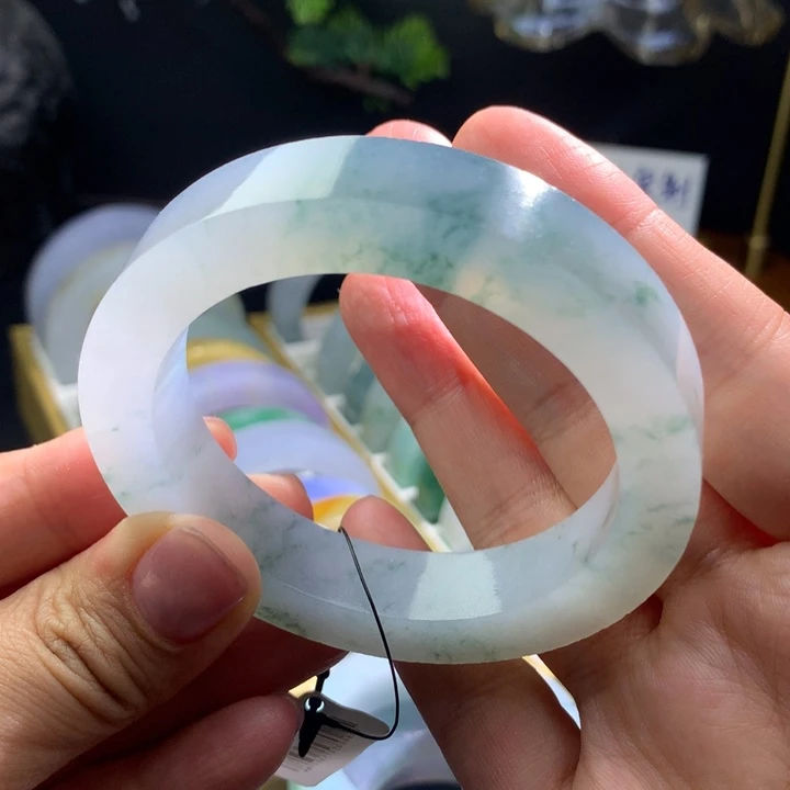 定制翡翠未镶嵌翡翠手镯分单