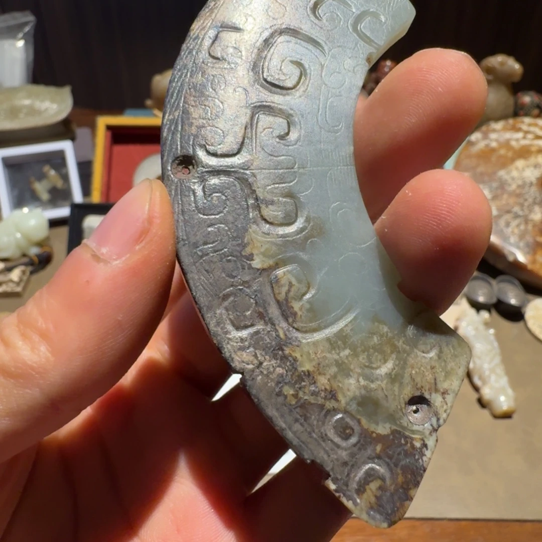 和田玉未镶嵌挂件