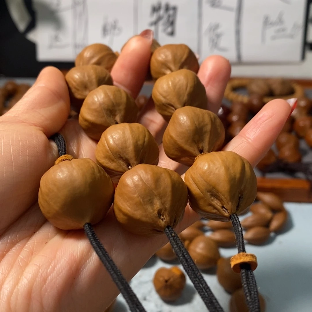 橄榄核手串辰*子4222精品4花老树王铁核10+1颗