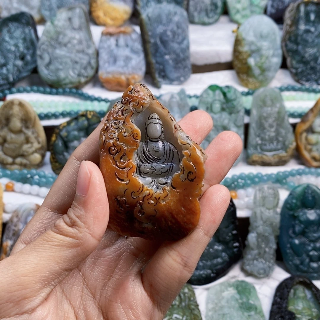 太***棚定制翡翠未镶嵌翡翠定制链接