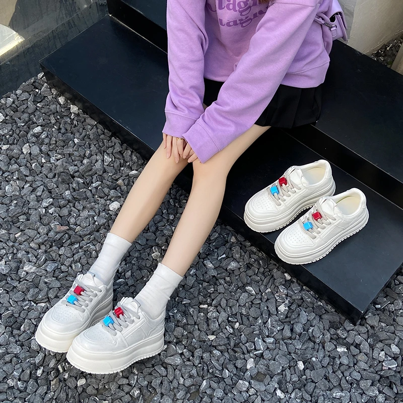 小个子bi备松糕厚底休闲板鞋A606