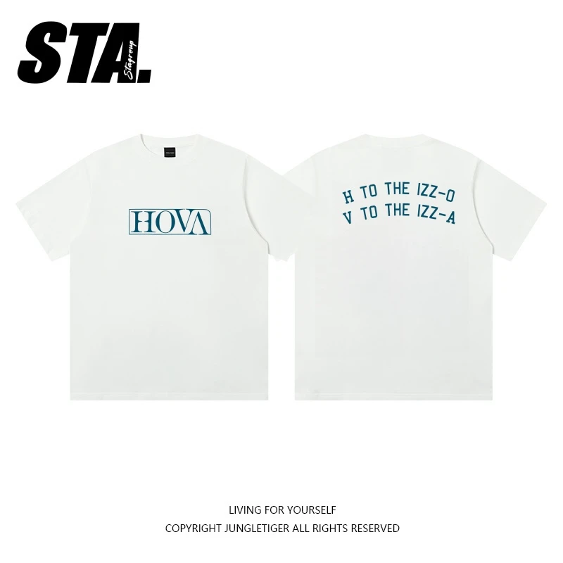 STA2025夏季HOVA基础系列纯棉多色圆领短袖T恤宽松休闲日常运动