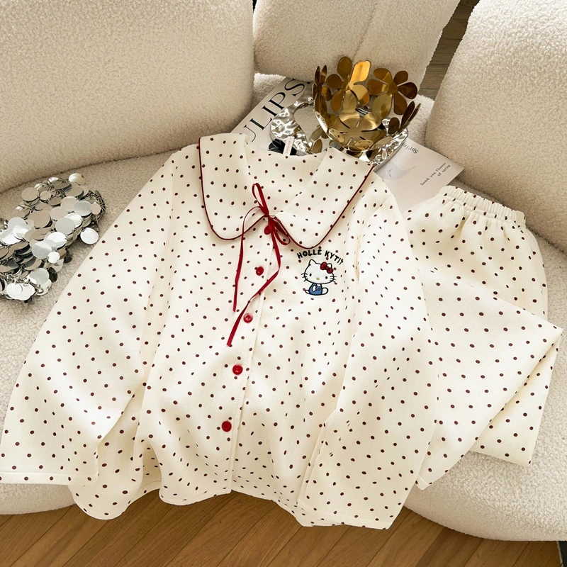 保暖搭子｜公主风可爱微胖女生睡衣女秋冬夹层棉长袖空气棉家居服