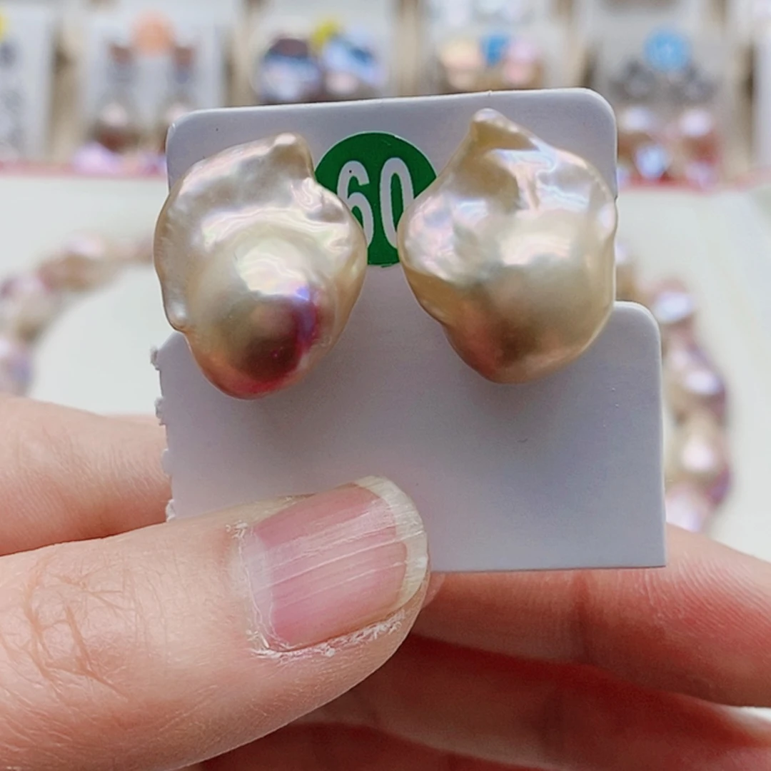 【闪购商品】淡水珍珠耳饰银S925镶嵌