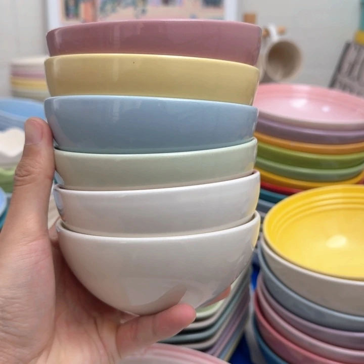 瓷片微瑕6个米饭碗330毫升