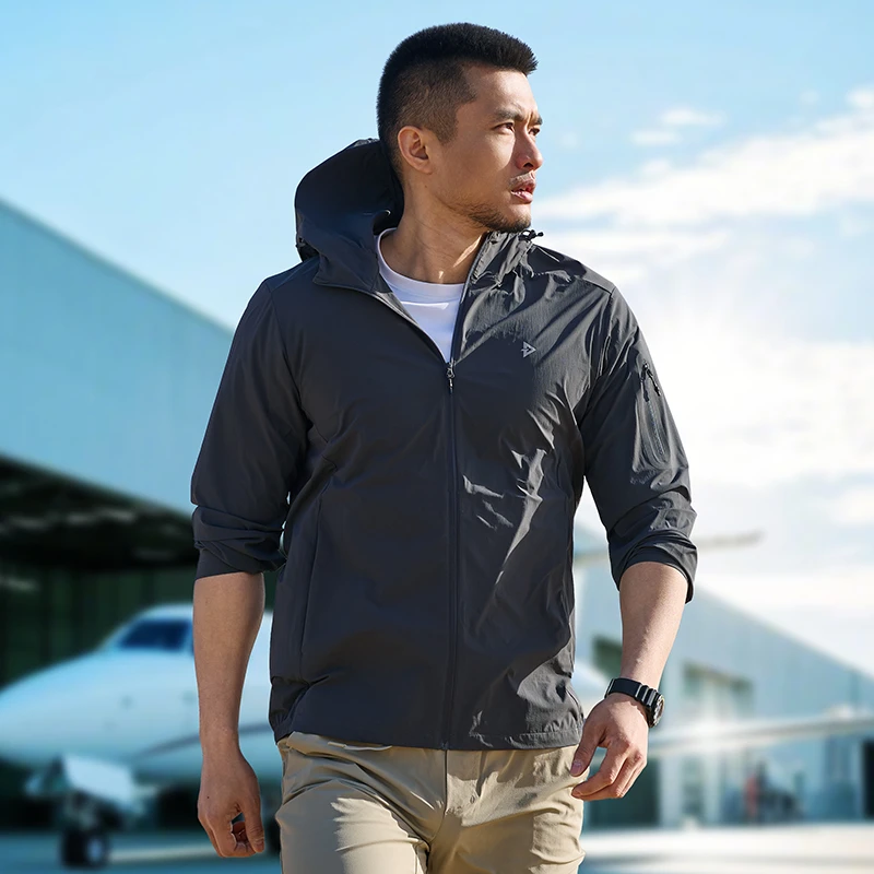 【龙牙】隐之风隼超轻连帽防晒外套通勤户外凉感透气男士防晒衣轻薄